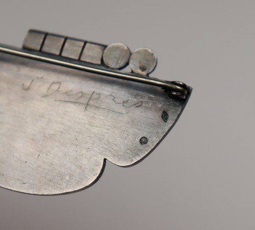 Antiquités - Silver brooch - Jean Després (1889-1980)