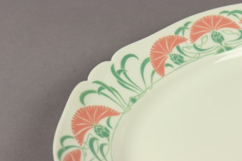 Art nouveau - Plats en porcelaine de Sèvres du service de table Pimprenelle