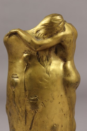 Antiquités - Lassitude, gilt bronze vase - Charles Vital-Cornu (1851-1927)