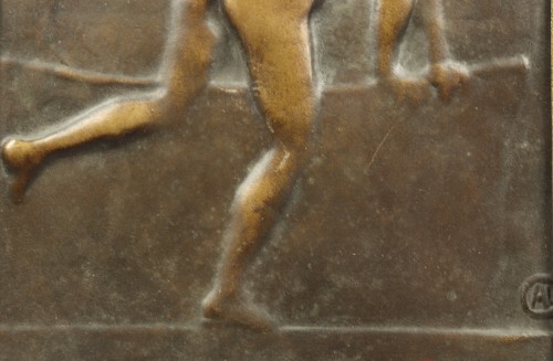Sculpture Sculpture en Bronze - Le bain, par Alexandre Charpentier