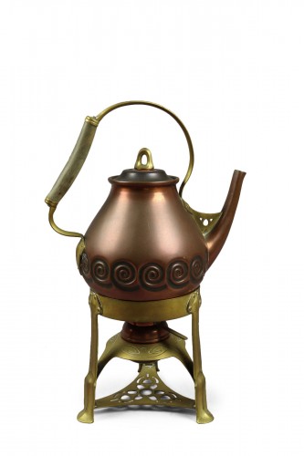 Teapot and stove designed by Albin Müller crica 1903