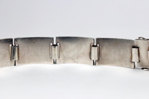 Silver bracelet - Jean Després (1889-1980) - Art Déco