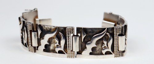 Art Déco - Silver bracelet - Jean Després (1889-1980)