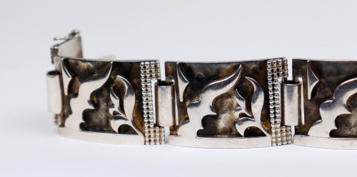 Antiquités - Silver bracelet - Jean Després (1889-1980)