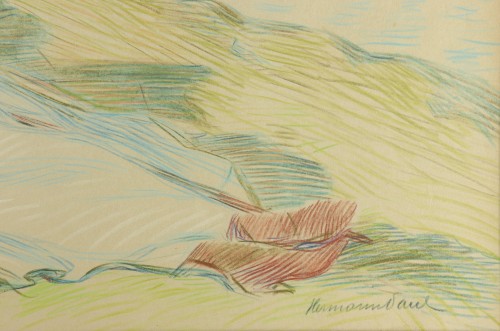 Art nouveau - Élegante au bord de mer - Hermann-Paul (1864-1940)