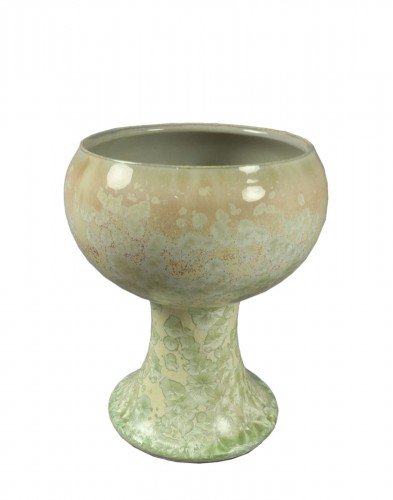 Vase en porcelaine de Sèvres à décor de cristallisation