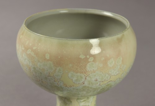 Vase en porcelaine de Sèvres à décor de cristallisation - Art nouveau