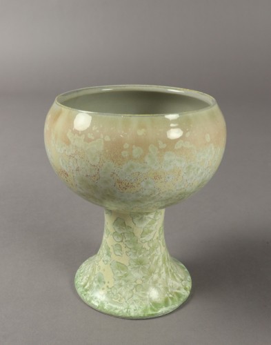 Antiquités - Sèvres Vase with crystallization decoration