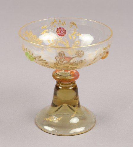 Cup on foot - Emile Gallé - Glass & Crystal Style Art nouveau
