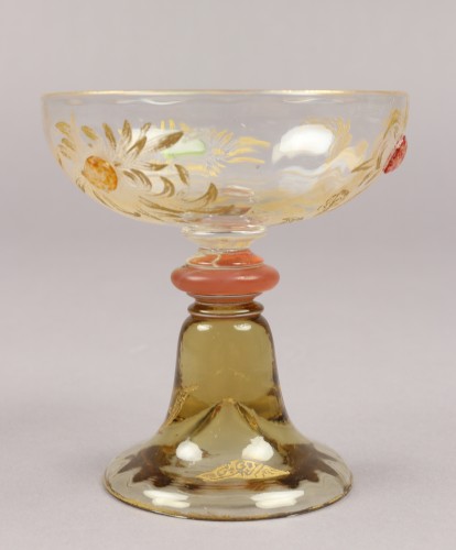Glass & Crystal  - Cup on foot - Emile Gallé