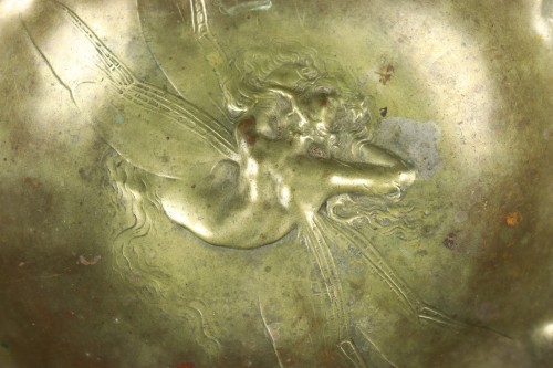 XIXe siècle - Femme libellule, écuelle en bronze - Jules Desbois (1851-1935)