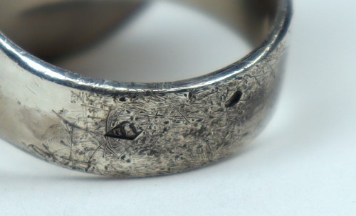 Antiquités - Jean Després (1889-1980) - Silver ring with faceted citrine