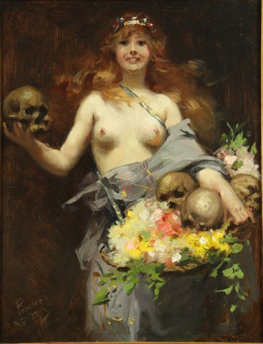 Art nouveau - La vendeuse de fleurs par Victor Prouvé (1858 -1943)