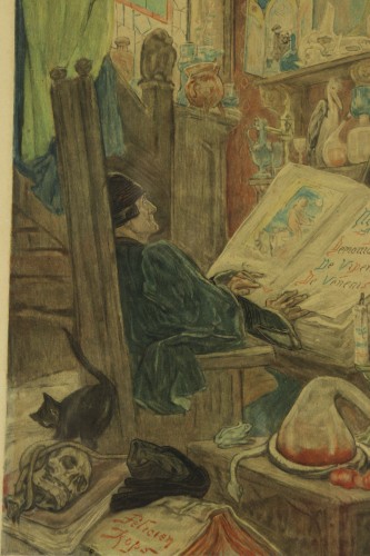 Antiquités - L'incantation - Félicien Rops (1833-1898)