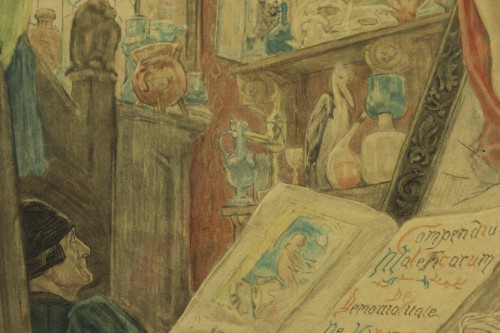 Antiquités - L'incantation - Félicien Rops (1833-1898)
