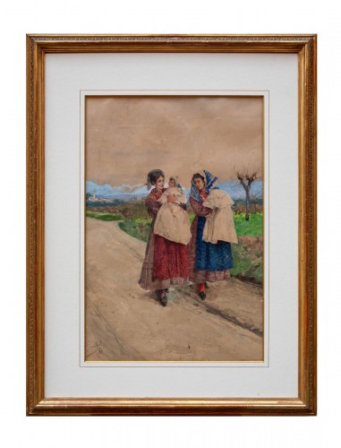 Eugenio Spreafico (1856 – 1919) - Femmes avec enfants