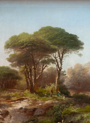 Paintings & Drawings  - Henry Markò (1855-1921) Ligurian pine forest