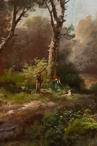 Henry Markò (1855-1921) Ligurian pine forest - 