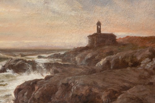 Giacinto Bo (1832 - 1912) Cap Sant'Ampelio - Bordighera - Callea Antichità