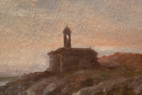 Antiquités - Giacinto Bo (1832 - 1912) Cap Sant'Ampelio - Bordighera