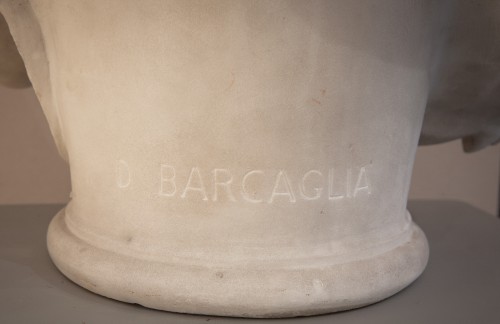 Antiquités - Donato Barcaglia (1849 - 1930) - Petite fille avec les mains jointes