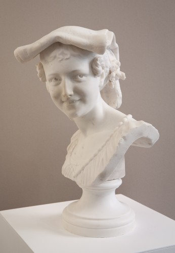 Sculpture Sculpture en Marbre - Le Rieuse napolitain, France à fin XIXe siècle