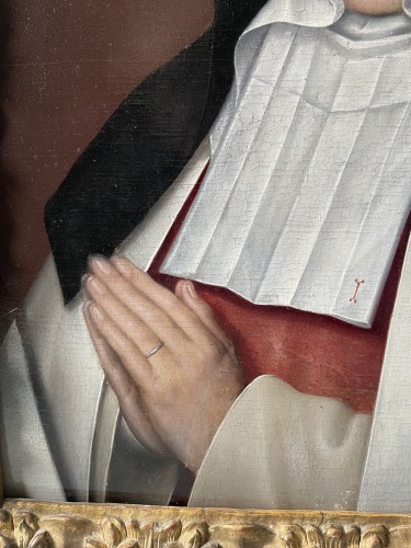 Portrait d'une religieuse en prière - école française du 16e siècle - 