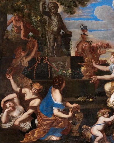 La fête de Bacchus - attribué à Niccolo de Simone - Tableaux et dessins Style 