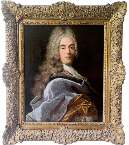 Portrait d'un homme noble vers 1710-1720, attribué à Jospeh Vivien