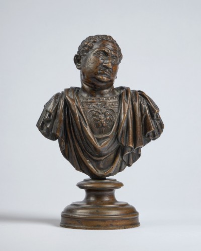 Sculpture Sculpture en Bronze - Buste en bronze de la Renaissance de Vitellius, Italie du nord XVIe siècle