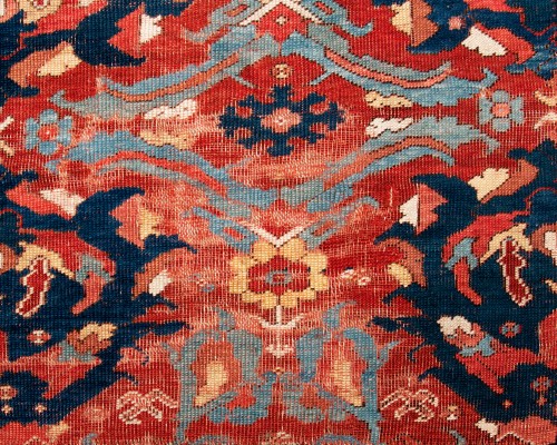Tapestry & Carpet  - Ushak Smyrna Carpet Fragment, late 17th early 18th century