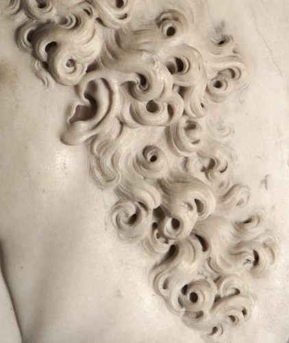 Marble relief portrait of a classical male - 