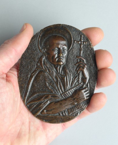 Collectibles  - Italian Baroque Medal of a Saint, circa 1700