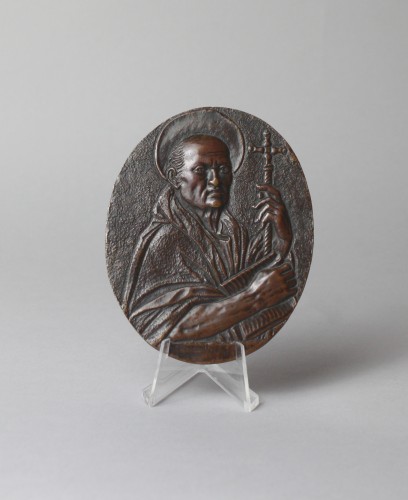 Italian Baroque Medal of a Saint, circa 1700 - 