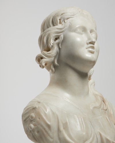 Louis XIV - Marble Bust of a Goddess, North Italian circa 1700