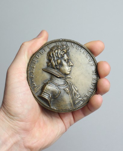 Collectibles  - Bronze Medal of Francesco de' Medici, by G. Dupré, 1613