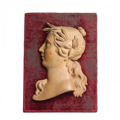 Relief sculpté de Cérès, allemagne XIXe siècle