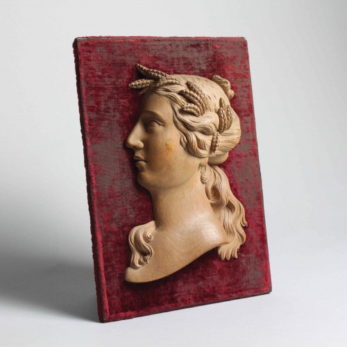 Relief sculpté de Cérès, allemagne XIXe siècle - Objet de décoration Style 