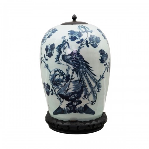 A Porcelain ‘Phoenix’ Jar, Qing Dynasty 19th century