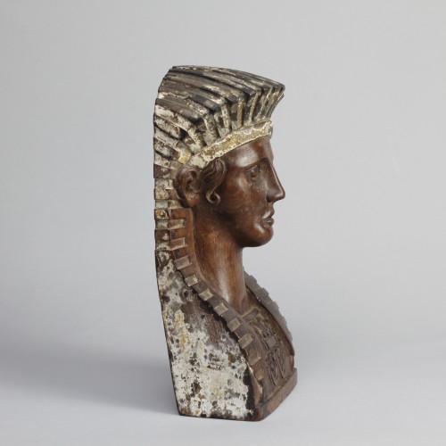 Curiosities  - Herm with an Egyptian Mask, England 19th century