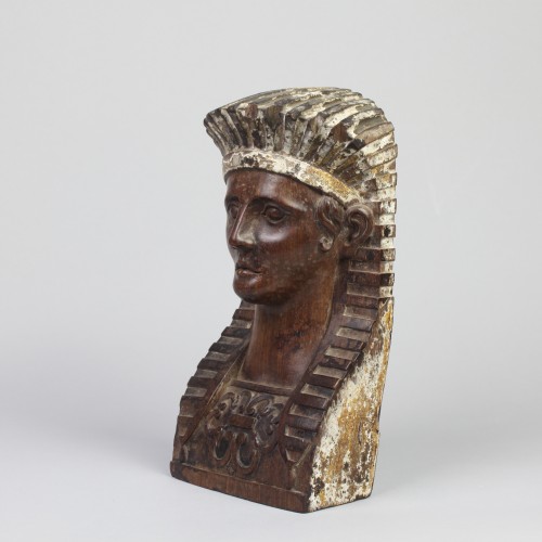 19th century - Herm with an Egyptian Mask, England 19th century