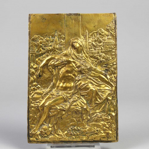 A Gilt-Bronze Relief of the Pietà, Italy, 19th century - 