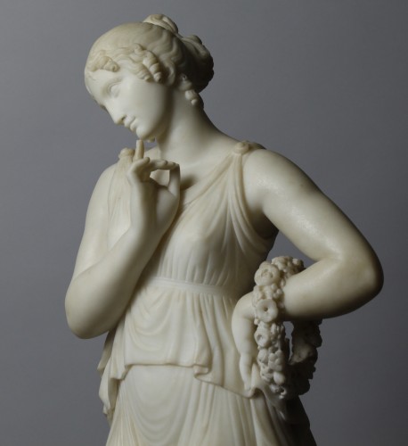 Marble Figure of a Dancing Girl, After Canova - Napoléon III