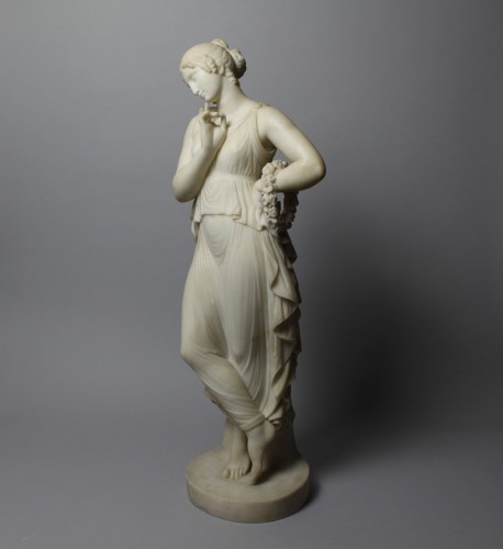 Napoléon III - Figure en marbre d'une danseuse, d'après Canova