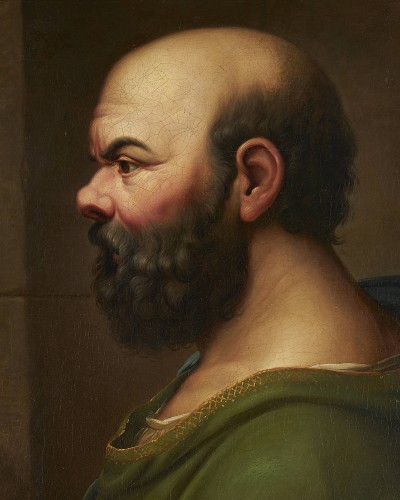 Portrait de Socrate, École romaine du XVIIIe siècle - ArtHistorical