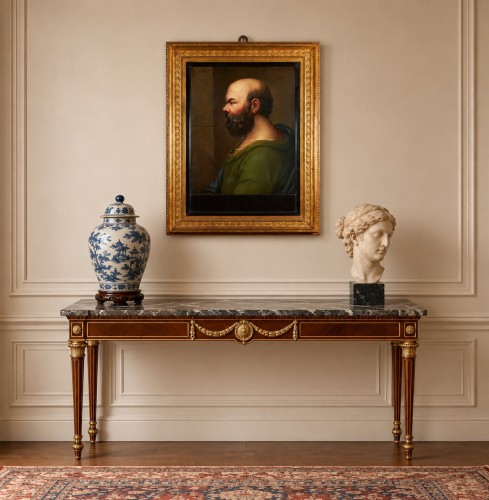 XVIIIe siècle - Portrait de Socrate, École romaine du XVIIIe siècle