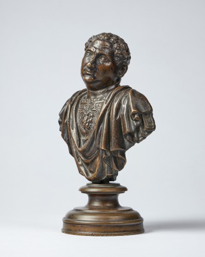 Sculpture  - Bronze bust of Emperor Vitellius, North Italian 16th Century