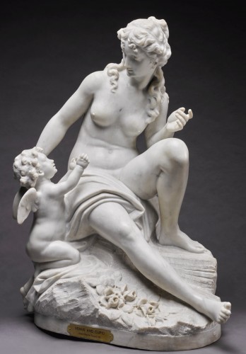 Sculpture  - Venus and Cupid - Jean-Marie Boucher (1870-1939)