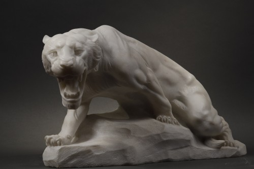 Prowling Tiger - Guglielmo Pugi (1850 - 1915) - Sculpture Style 