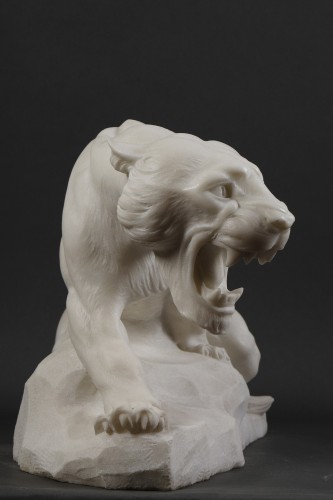 Sculpture  - Prowling Tiger - Guglielmo Pugi (1850 - 1915)